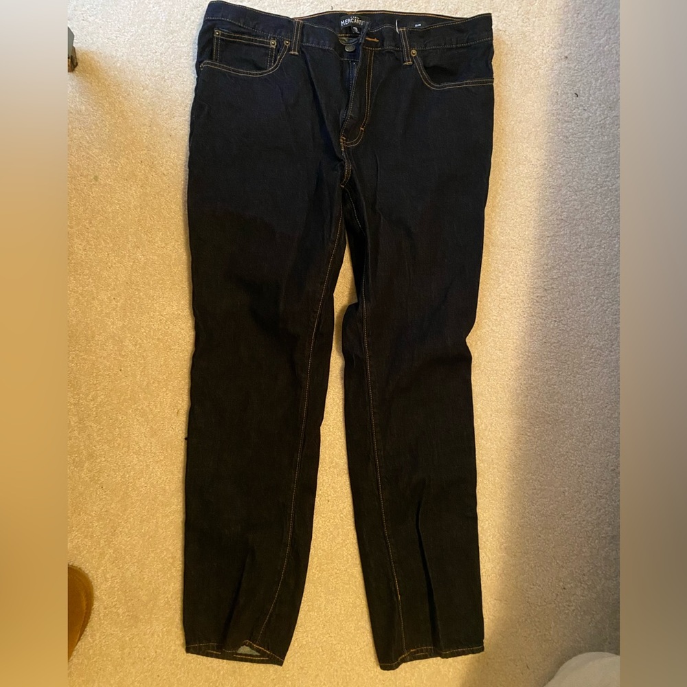 J Crew mercantile slim fit jeans dark wash 36x32